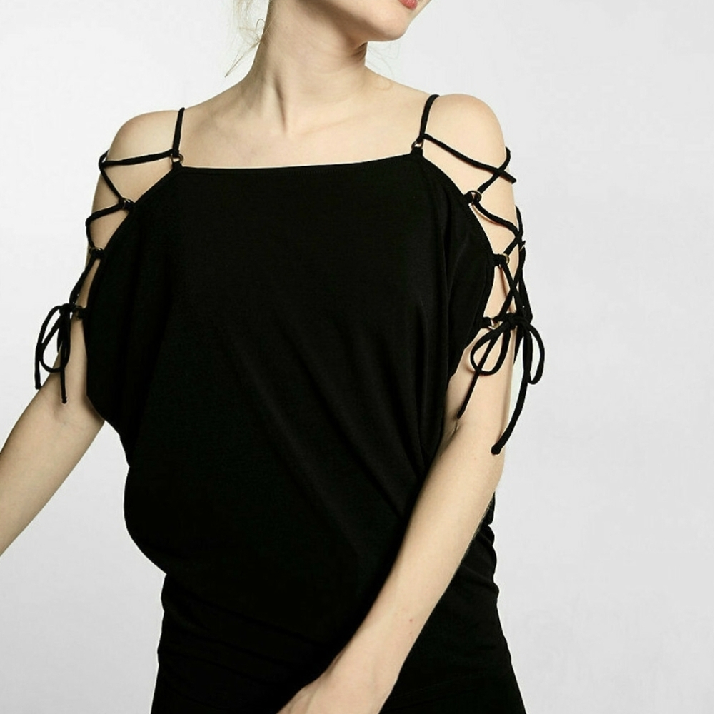 Express Elegant Black Blouse